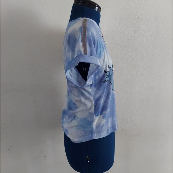 Disney Lilo and Stitch T Shirt Blue Tie Dye Small - Picture 2 of 6